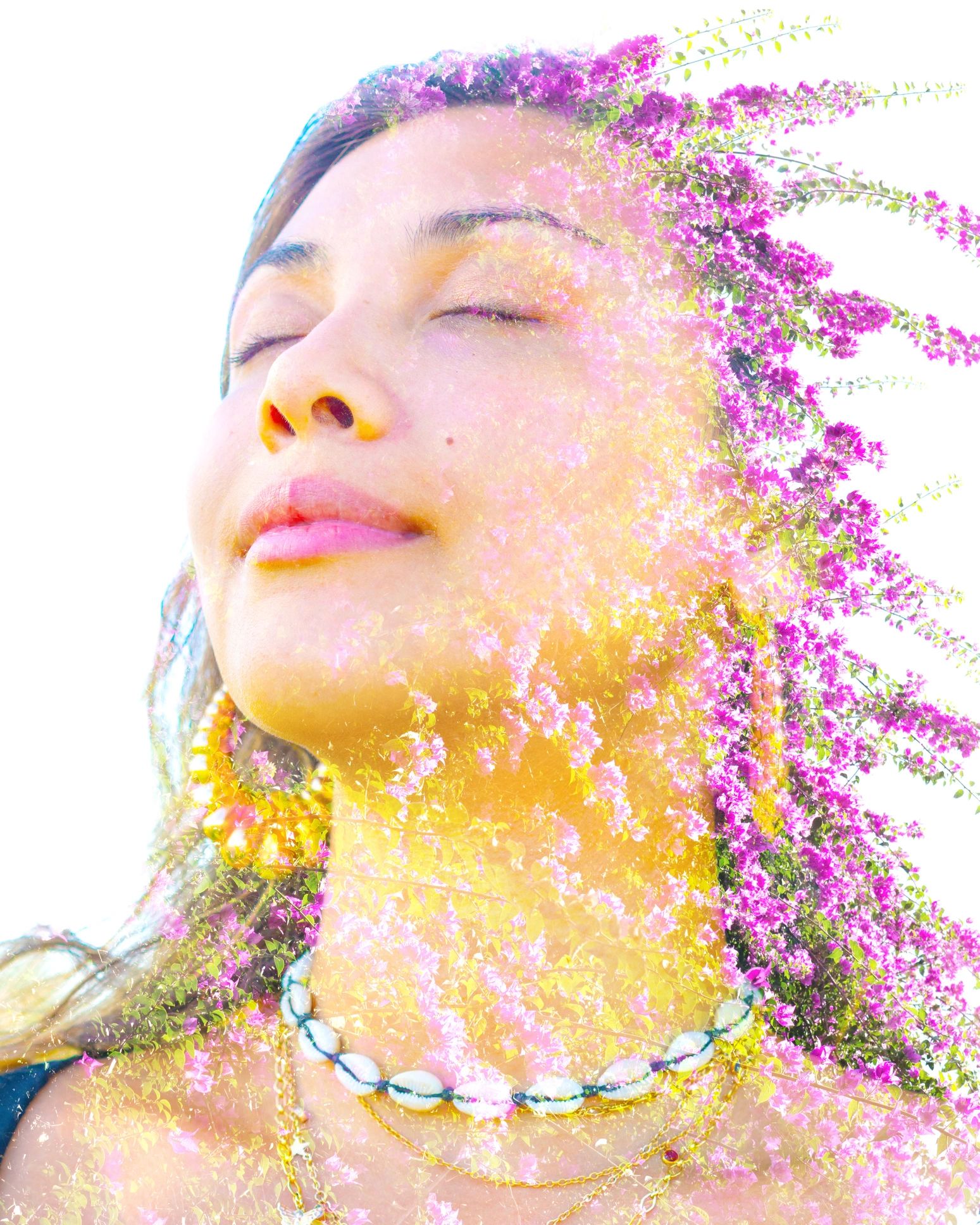 Serene portrait representing intuitive spiritual guidance