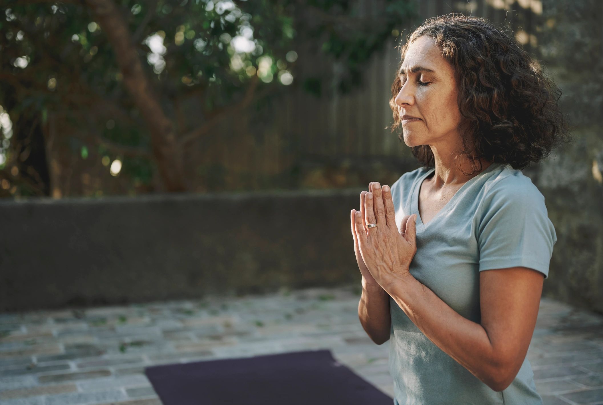 Calm meditation scene reflecting a grounded healing approach