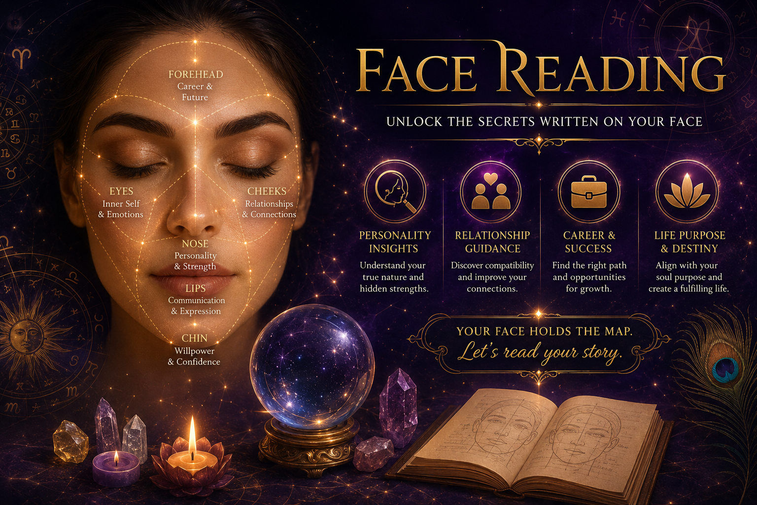 Face Reading service illustration for Soulenergy Healer